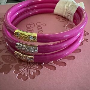 Budhagirl Three Kings All Weather Bangles- white